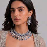 Sheesh Mahal Sapphire Set