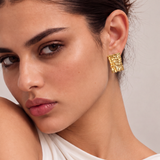 Crushed Small Gold Stud