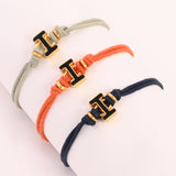 Black I Enamel Bracelet