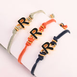 Black R Enamel Bracelet