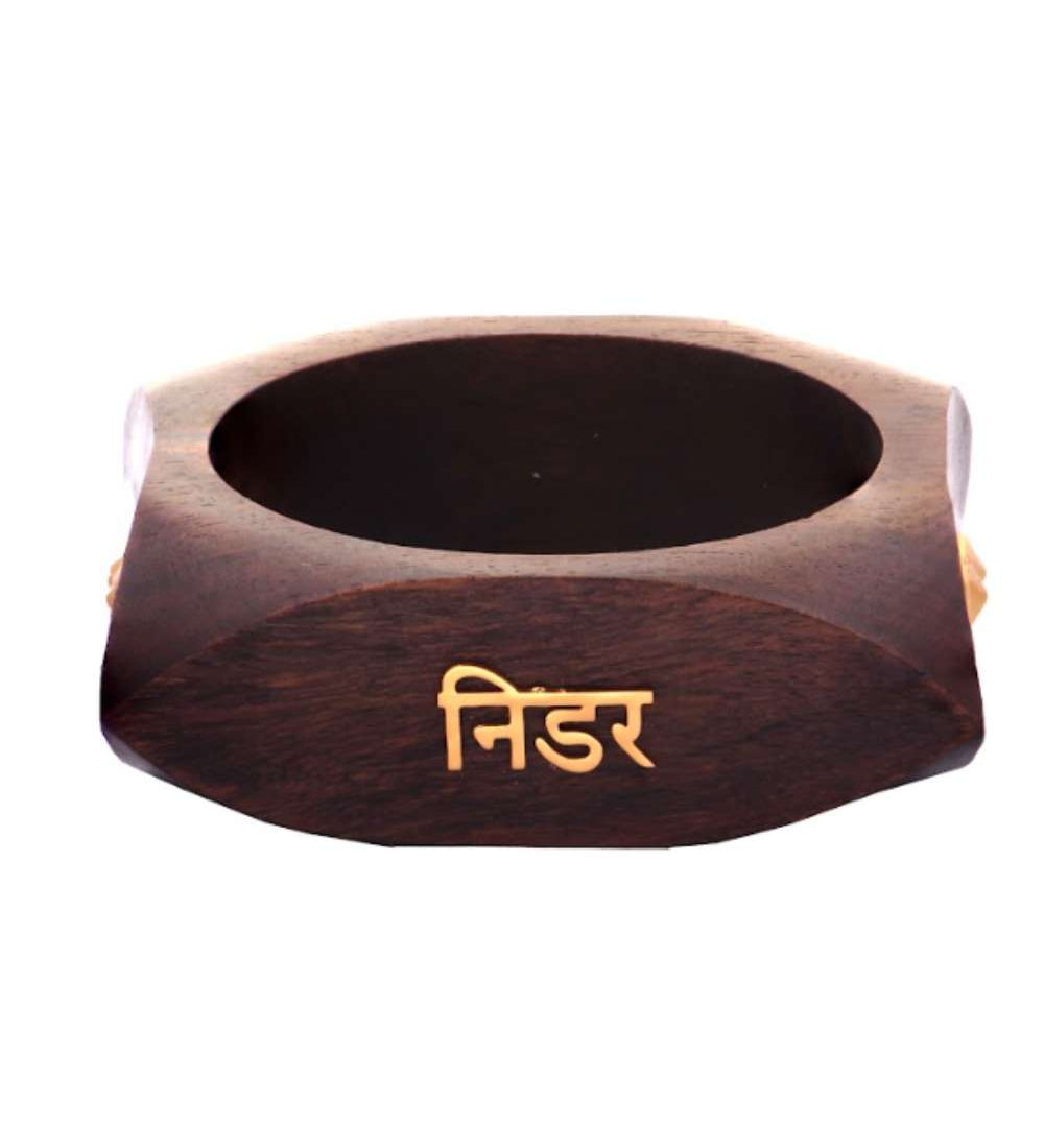 Tamaannah Bhatia- Wooden Disc Bangle / Gold Texured Cuff  / Jupiter Bangle / Nidar shakti Bangle