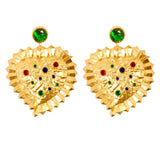Mob Wife Studded Heart Earring