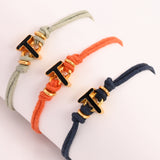 Black T Enamel Bracelet