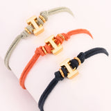 White I Enamel Bracelet