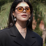 Sanjana Sanghi wearing MNSH Diamond Heart Hoops