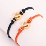 White S Enamel Bracelet