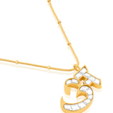 Polki Initial Necklace -A