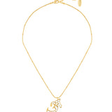 Polki Initial Necklace -A