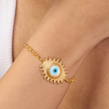 Evil eye Gold Bracelet
