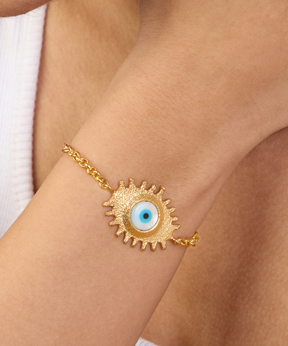 Evil eye Gold Bracelet