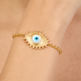 Evil eye Gold Bracelet