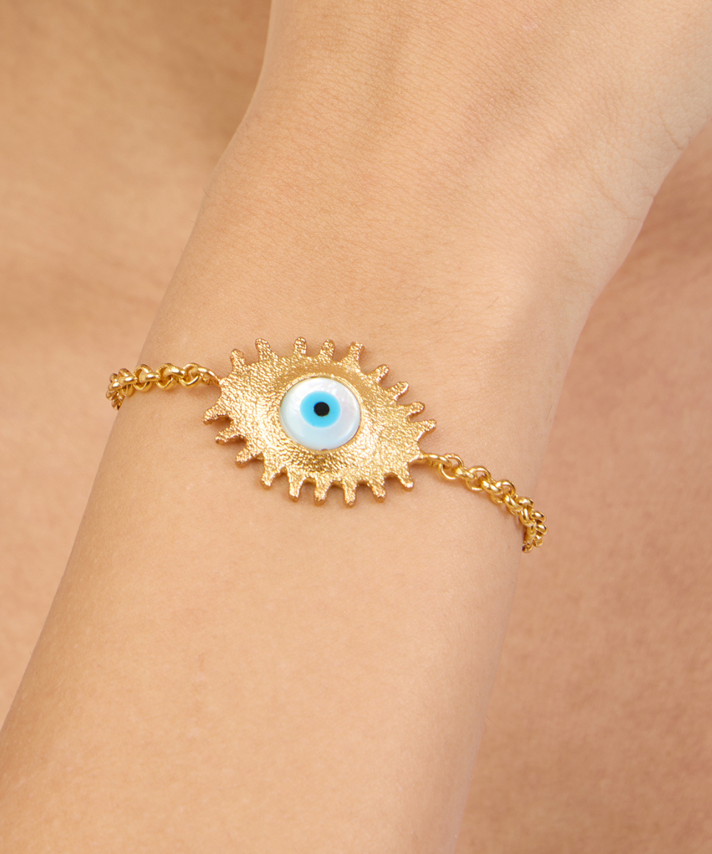 Evil eye Gold Bracelet