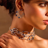 Blue Stone Rays Stud