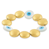 Evil Eye Pebble Bracelet