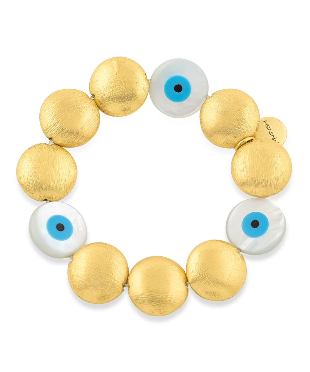 Evil Eye Pebble Bracelet