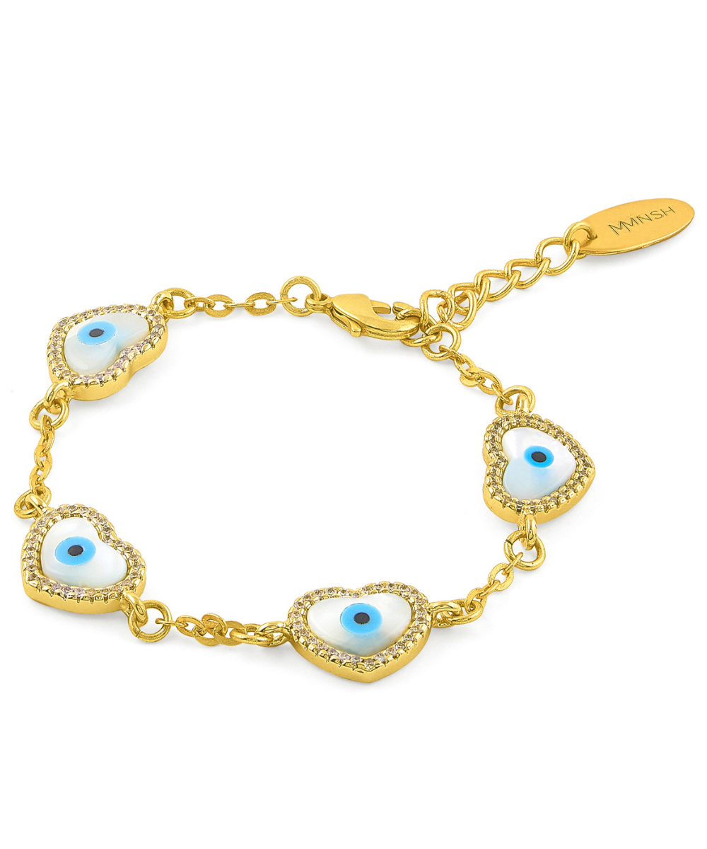 Evil Eye Heart Bracelet