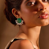 Double Emerald Stud
