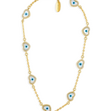 Evil Eye Heart Necklace