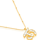 Polki Initial Necklace-K