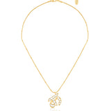 Polki Initial Necklace-K