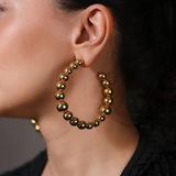 Audrey Hoops And Necklace Combo