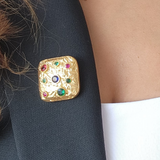 Mob Wife Studded Brooch