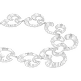 Bold Coral Silver Statement choker