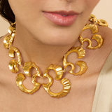 Bold Coral Statement Choker