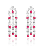 Waterfall Ruby Earring