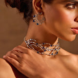 Blue Stone Rays Stud