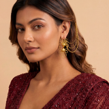 GULABO HAIR CHAIN EARRINGS
