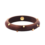 Rakulpreet wearing Mnsh- Gemstone/Wooden Disc /Jupiter/ Gold Ball Bangle