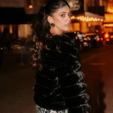 Sanjana Sanghi Wearing MNSH Vine Round Studs (Black)