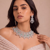 Mint Blossom Choker Set