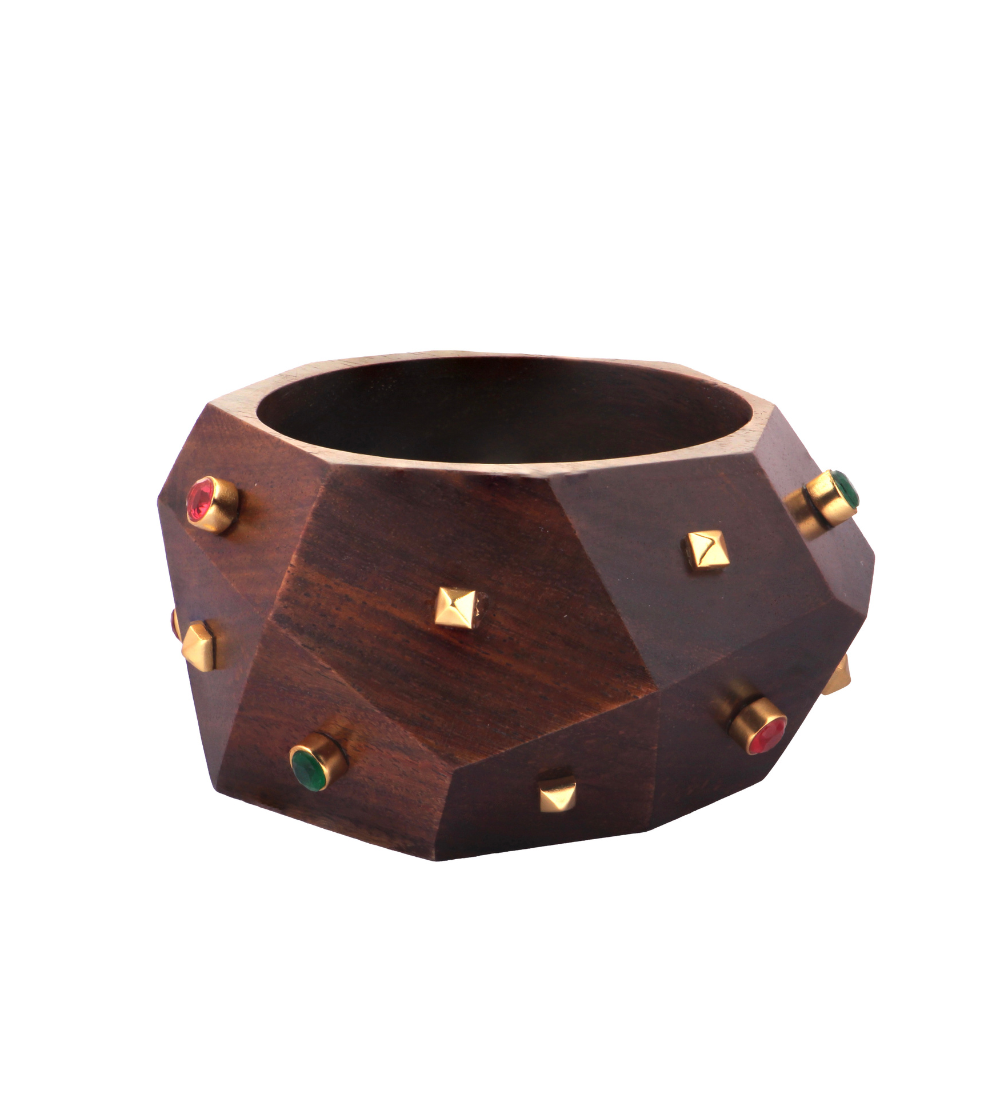 Barkha Singh wearing MNSH Shakti Bangle Stack
