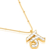 Polki Initial Necklace -N