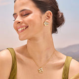 Polki Initial Necklace-S