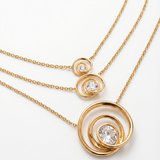 Wave Curve Trio Necklace