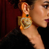 Mob Wife Studded Heart Earring