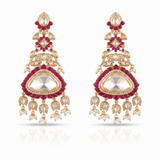 Noor Ruby Pink Polki Drops