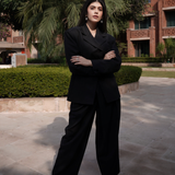 Sanjana Sanghi wearing MNSH Diamond Heart Hoops