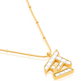 Polki Initial Necklace-S
