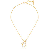 Polki Initial Necklace-T