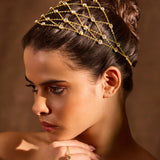 Rhinestone Jaal HEAD Harness (Gold)