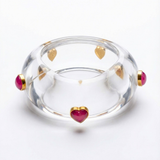 Dil Candy Resin Bangle ( Pink )