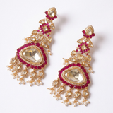 Noor Ruby Pink Polki Drops