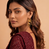 GULABO HAIR CHAIN EARRINGS