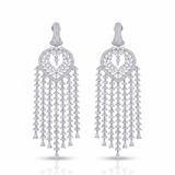 Royal Crystal Tassel Earrings