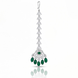 Rani Emerald Jhumka Choker Set