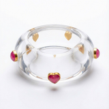 Dil Candy Resin Bangle ( Pink )